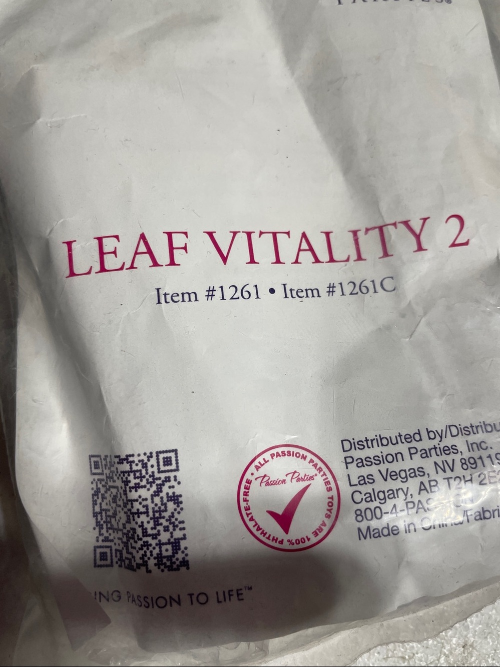 leaf vitality 2 Never opened